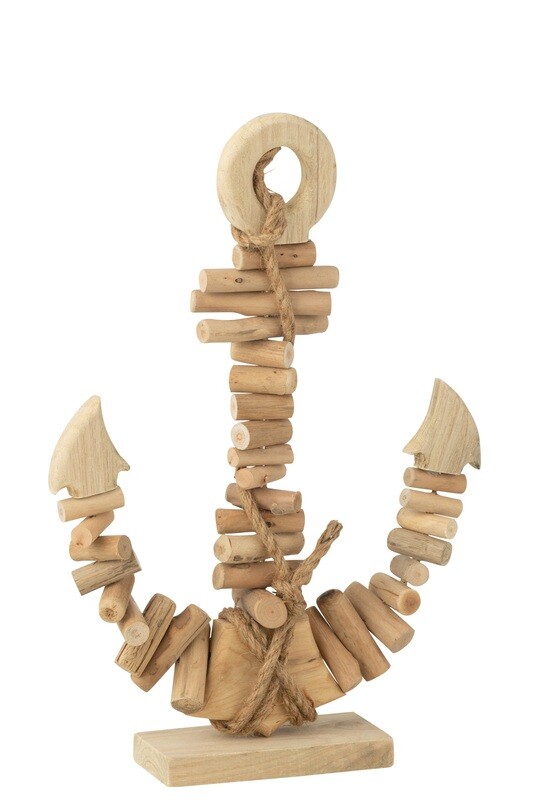 Anchor On Base Wood Natural