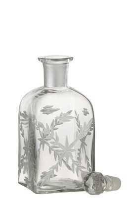 Carafe Chloe Oval Glass Transparent/Silver