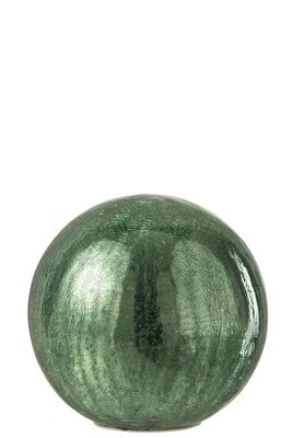 Ball Led Glass Green Large