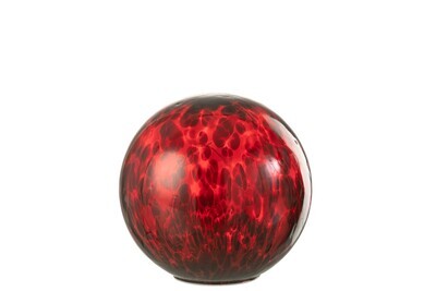 Ball Led Spotted Glass Red/Black