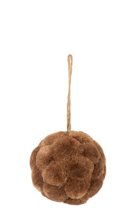 Bauble Hanger Deco Moss Rust Brown Small