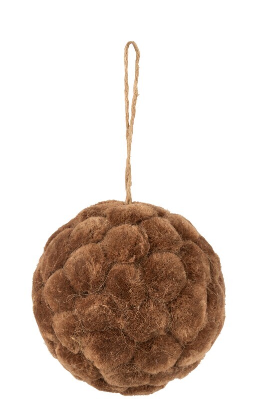 Bauble Hanger Deco Moss Rust Brown Medium