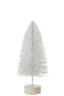Christmas Tree Deco Glitter White Large