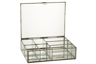 Box Glass/Metal Bronze Large