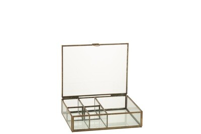 Box Glass/Metal Bronze Small