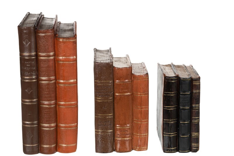 Books Poly Brown Large