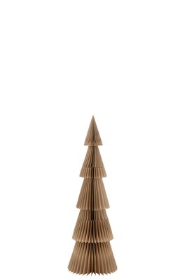 Christmas Tree Folding Paper Beige Small