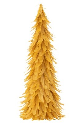 Cone Deco Feathers Yellow