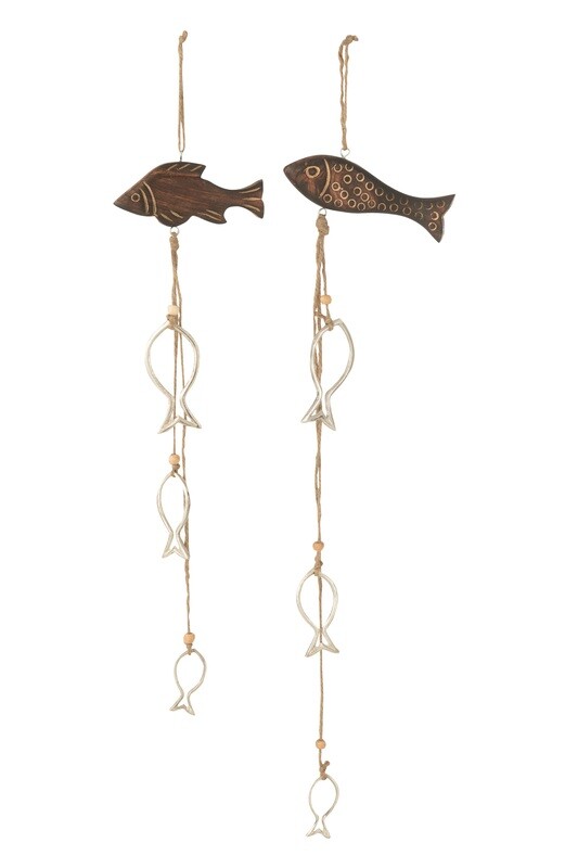 Garland Fish Mango/Alu Dark Brown Assortment Of 2