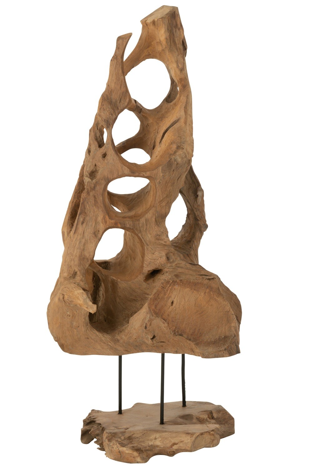 Decoration Cone Teak Wood Natural