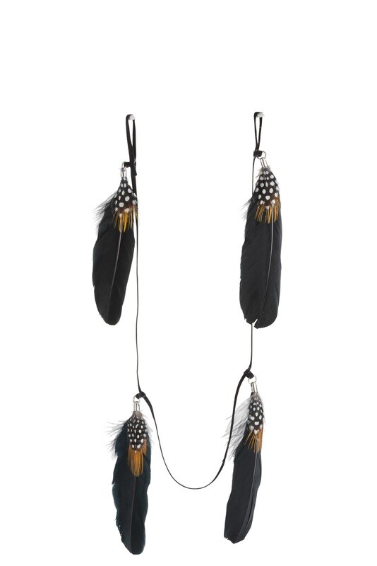 Garland Feathers Brown/Black