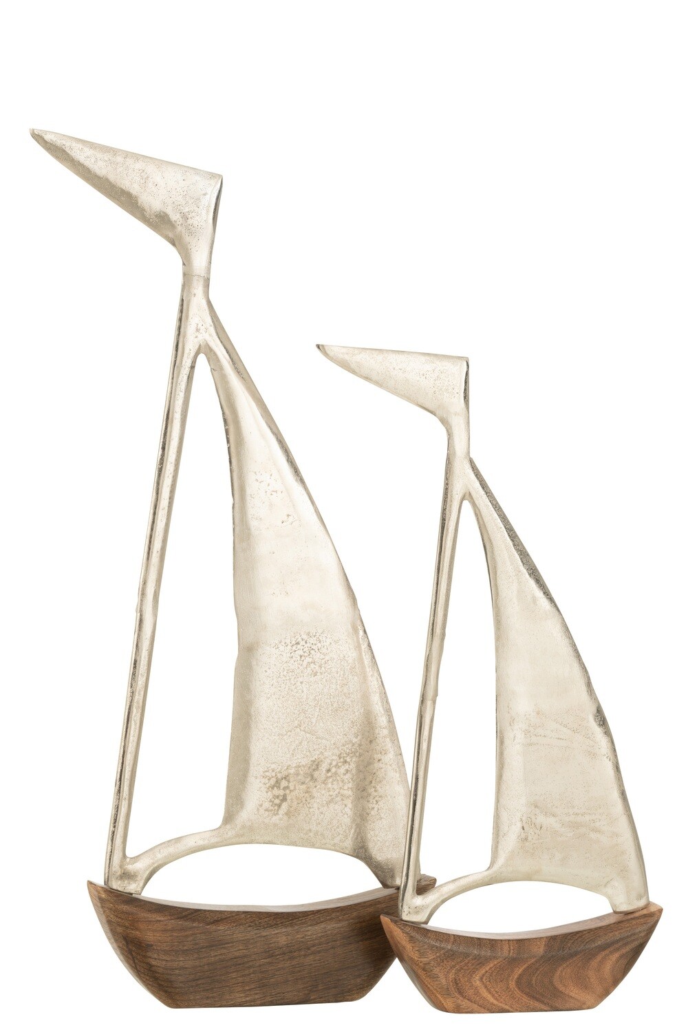Boat Aluminium/Mango Silver/Natural Large