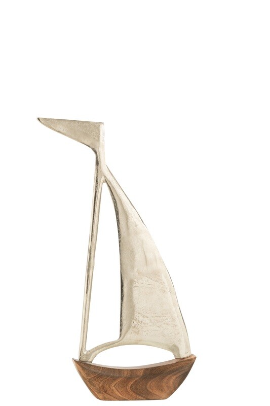 Boat Aluminium/Mango Silver/Natural Small