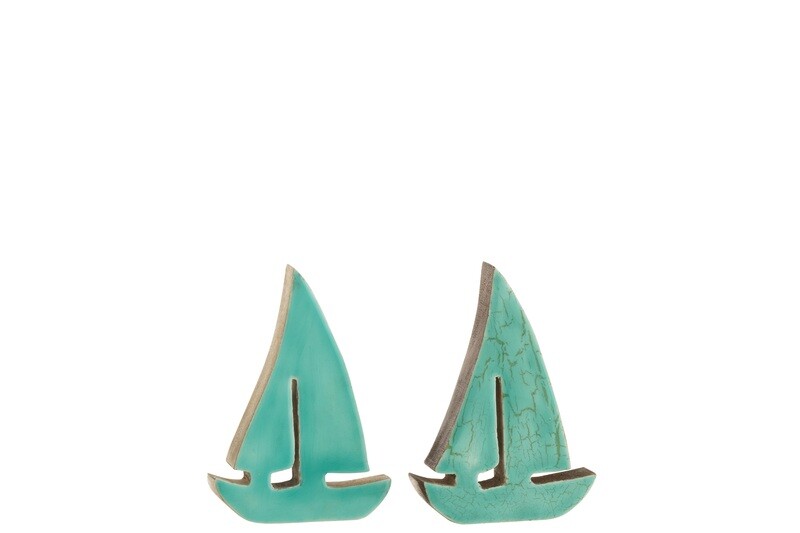 Boat Mango Wood Azur Medium Assortment Of 2
