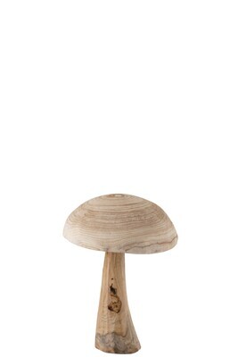 Mushroom Danda Chestnut Wood Natural Small