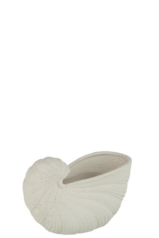 Shell Pot Sand Glaze Porcelain White