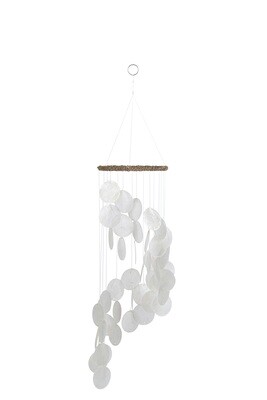 Windchime Scales Round Shell White