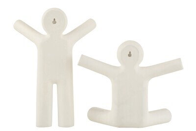 Coat Rack P'Tit Maurice Poly White Assortment Of 2