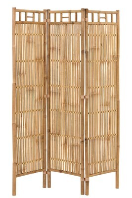 Folding Screen 3Parts Bamboo Natural