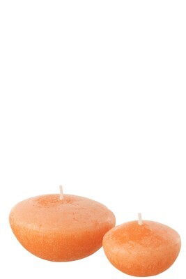Box 4 Floating Candle Orange Large-8H