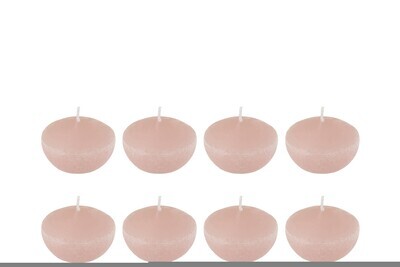 Box 8 Floating Candle Pink Small-4H