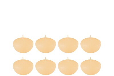 Box 8 Floating Candle Beige Small-4H