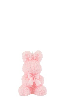 Candle Rabbit Pink Small-8H
