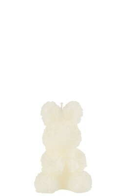 Candle Rabbit White Small-8H