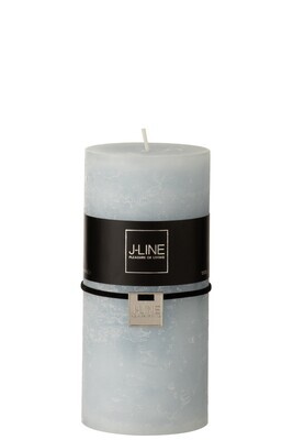 Cylinder Candle Light Blue L70H