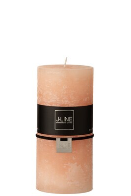 Cylinder Candle Peach L 70H