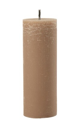 Outdoor Candle Pillar Paraffin Taupe Extra Large-50Hours