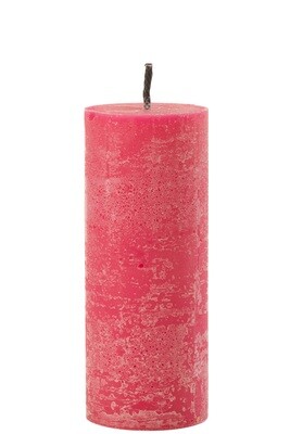 Outdoor Candle Pillar Paraffin Pink Large-45Hours