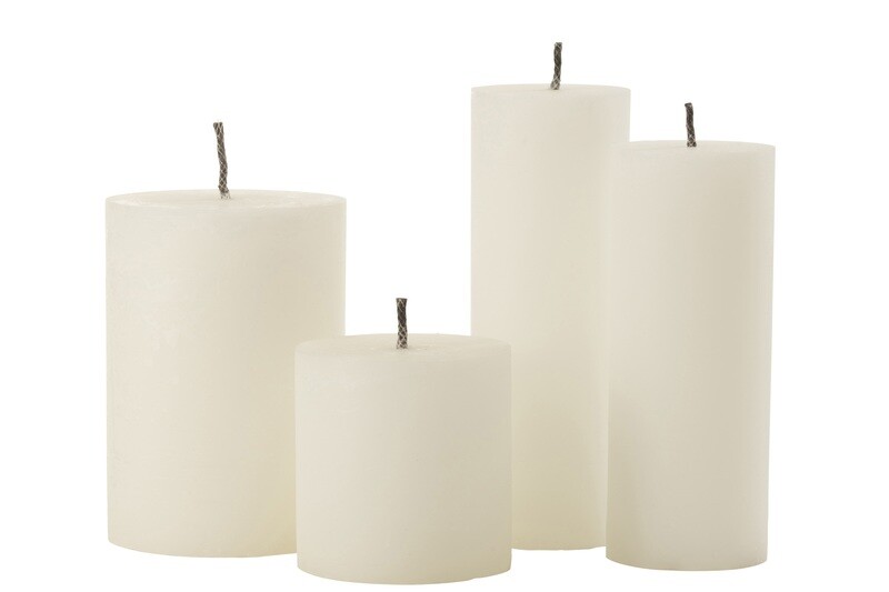 Outdoor Candle Pillar Paraffin White Extra Large-50Hours