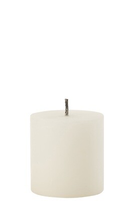 Outdoor Candle Pillar Paraffin White Small-70Hours