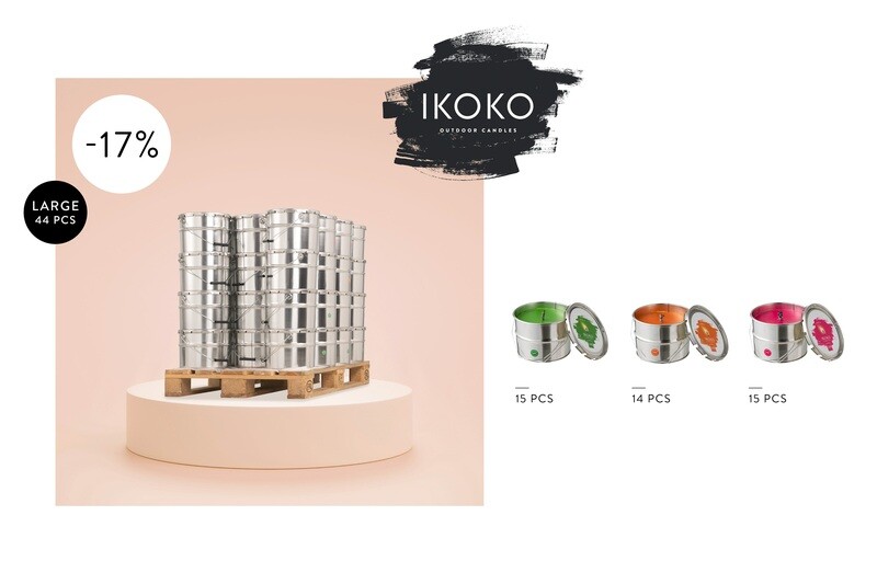 Pallet 44P Outdoors Candle Paint Ikoko Vivid L