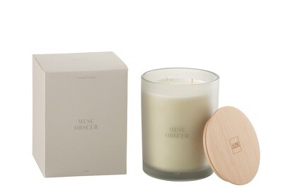 Scented Candle Accords Essentiels Musc Obscur-70H