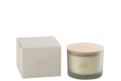 Scented Candle Accords Essentiels Musc Obscur-30H