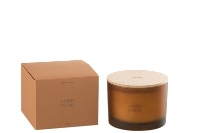 Scented Candle Accords Essentiels Ambre Intime-30H
