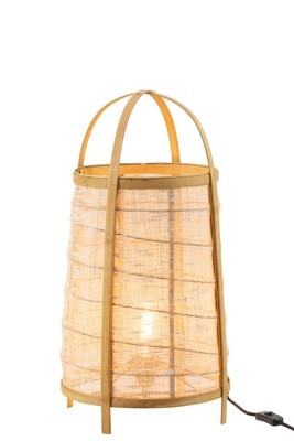 Floor Lamp Hood Bamboo Natural