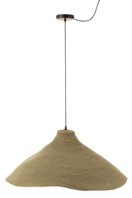 Hanging Lamp Cone Seagrass Green