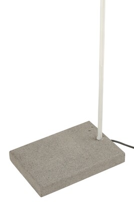 Foot Lamp Iron/Concrete White/Grey
