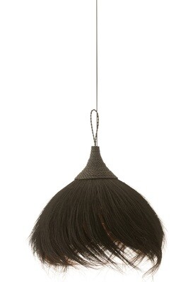 Hanging Lamp Ball Grass Black