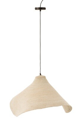 Hanging Lamp Cone Seagrass White