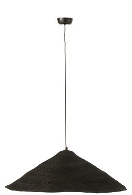 Hanging Lamp Hat Moonj Grass Black Large