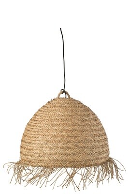 Hanging Lamp Orb Seagrass Natural