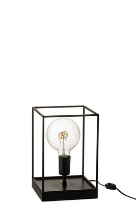 Lamp 1 Lamp Rectangular Frame Metal Black Small