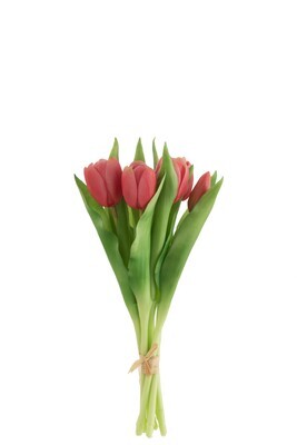 Bouquet Tulips 7Pieces Pu Bright Pink Small