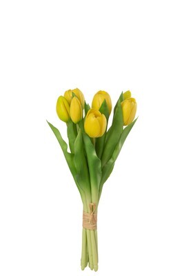 Bouquet Tulips 7Pieces Pu Yellow Small
