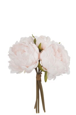 Bouquet Peonies 5 Pieces Light Pink Small