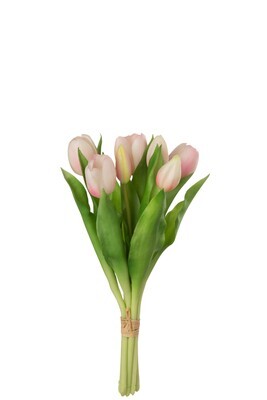 Bouquet Tulips 7Pieces Pu Soft Pink Small